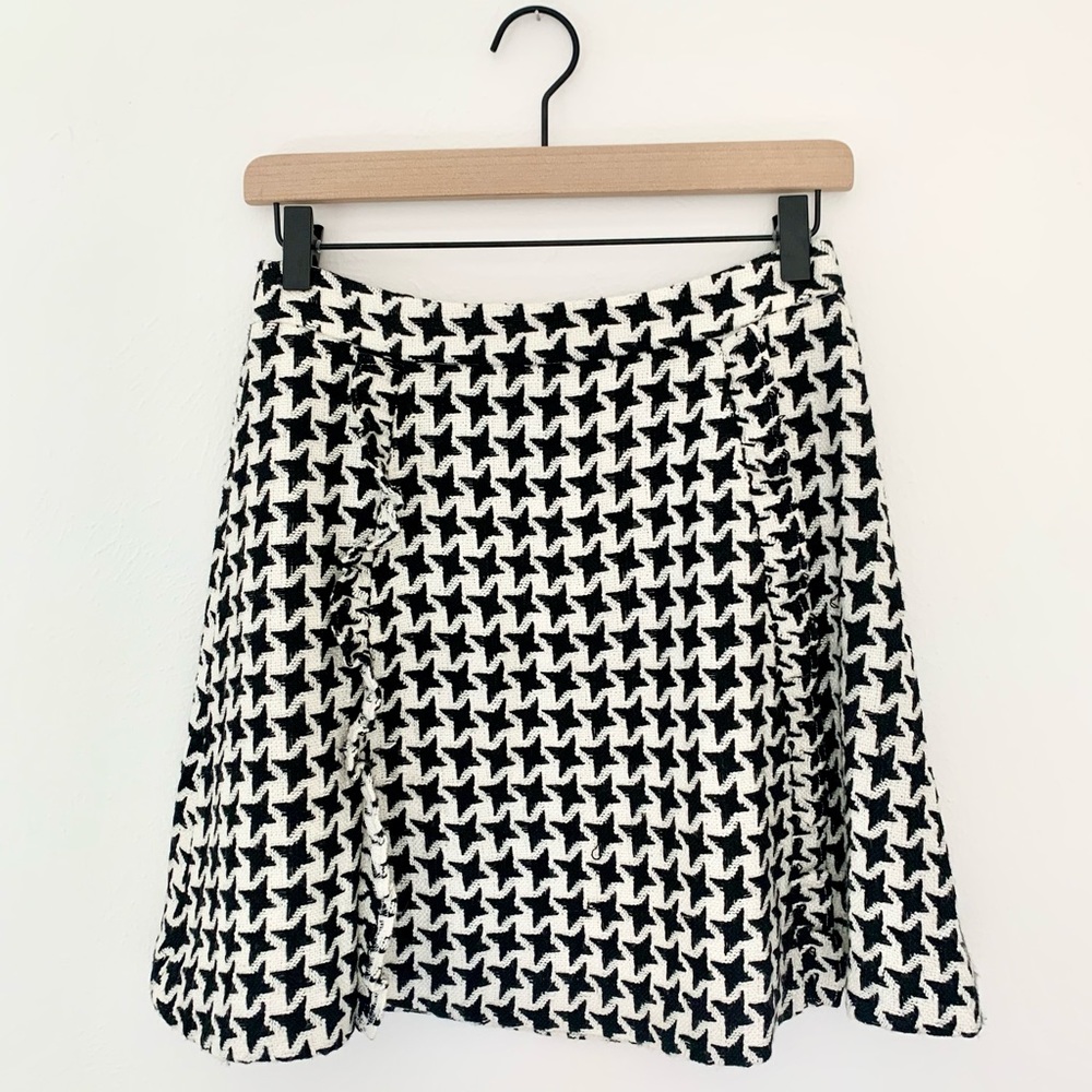 LOFT • tweed herringbone skirt